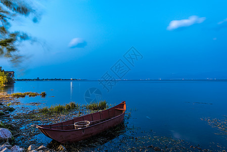 云南大理洱海夜景高清图片