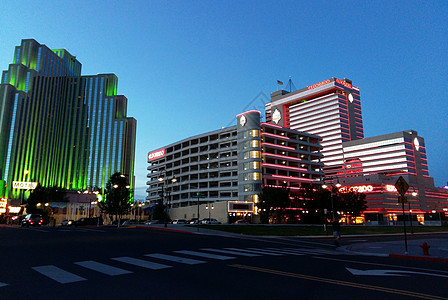 美国西部行黄金镇夜景图片