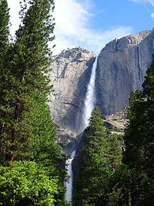 美国西部行优胜美地国家公园瀑布图片