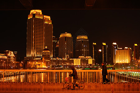 天津金钢桥夜景图片