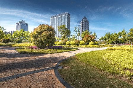 城市绿舟公园草坪高清图片