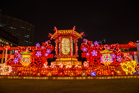 福州元宵花灯背景图片