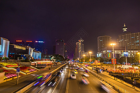 福州夜景五一广场高清图片