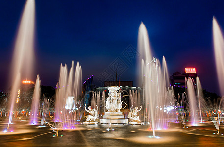 福州广场喷泉图片