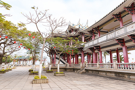 厦门老院子厦门集美鳌园鳌亭风光背景