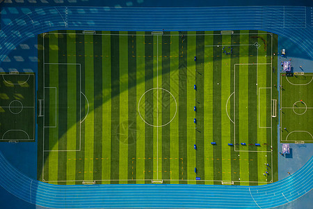 俯瞰标准足球场图片