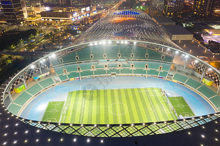 深圳体育中心球场夜景背景图片
