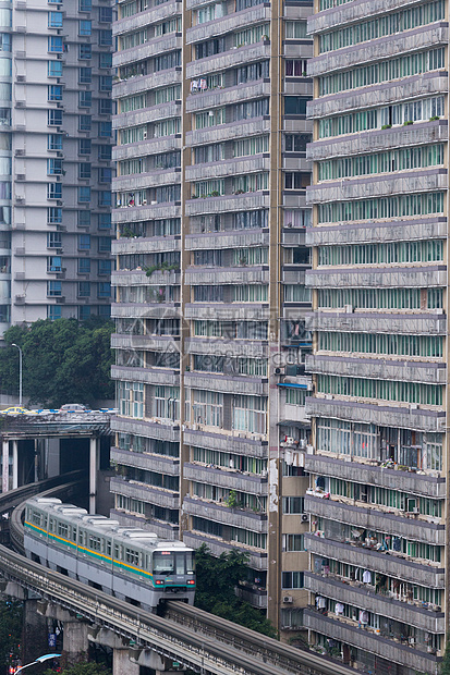 重庆市穿楼轻轨图片