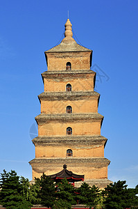 西安大雁塔背景图片