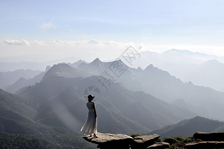 秦岭风光一览众山小高清图片