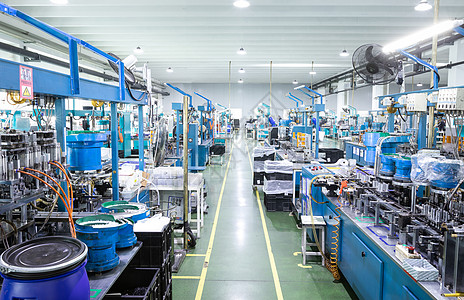 自动化生产线线缆工厂车间背景
