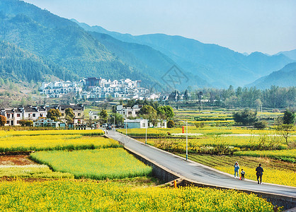 春季绿色踏青风景图片