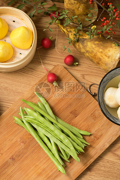 新鲜蔬菜四季豆图片