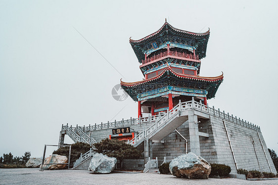 山东莱芜雪野湖古建筑图片