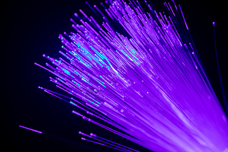 粒子彩色光斑紫色光纤背景