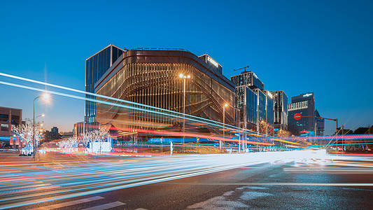 上海城市建筑延时夜景高清图片