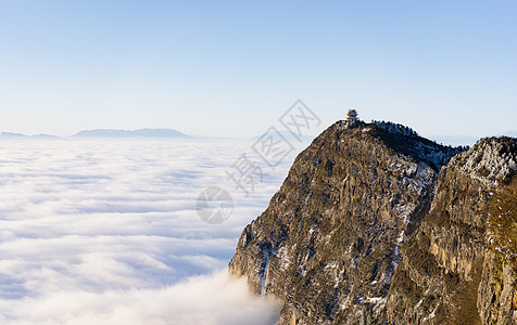 峨眉山景区峨眉山万佛顶背景