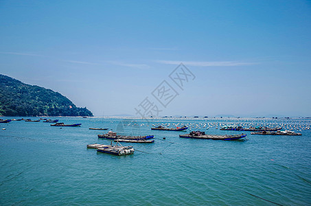 青岛海南澳岛海滨背景