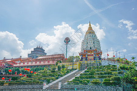 马来西亚槟城槟城极乐寺背景