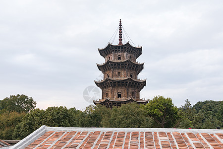 红砖屋泉州开元寺东西塔背景