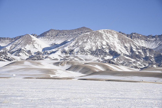 新疆赛里木湖冬季风景 图片