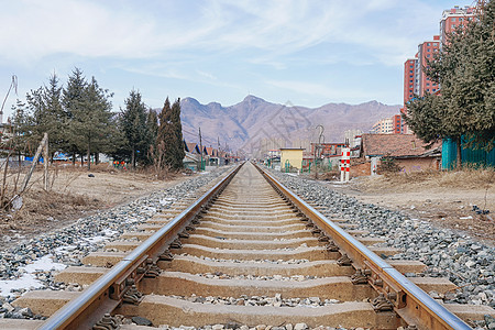 东北铁路铁轨背景图片