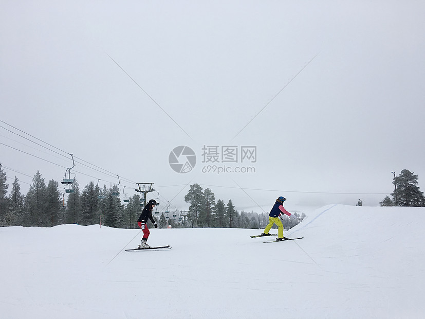 芬兰洛瓦涅米滑雪场图片