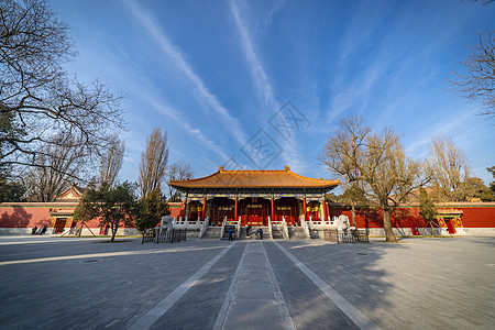 北京景山公园寿皇殿背景