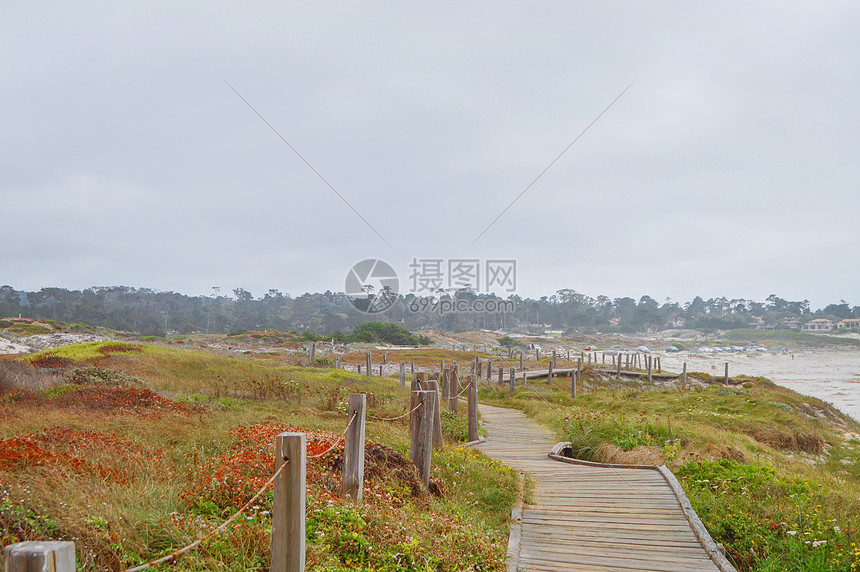 美国蒙特雷海滨图片