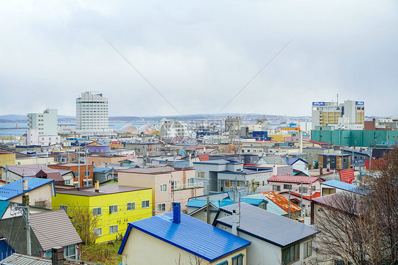 北海道稚内彩色房屋图片