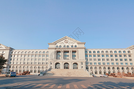 延边大学主楼背景图片
