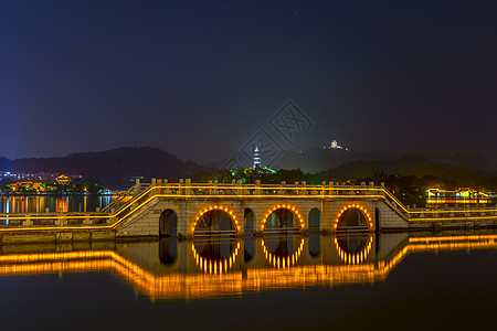 惠州西湖风景广东惠州西湖夜景背景