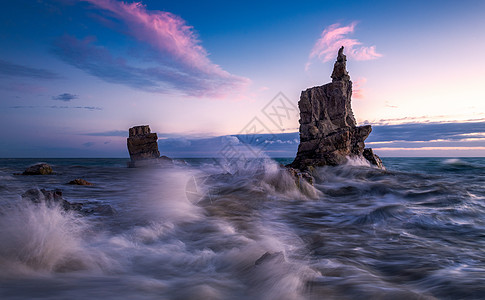 沙滩烧烤海岸风光背景