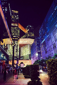 深圳建筑夜景背景图片