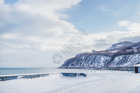 北海道小樽朝里风光背景