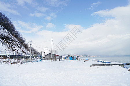 北海道小樽朝里风光背景