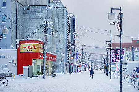 北海道函馆街景背景