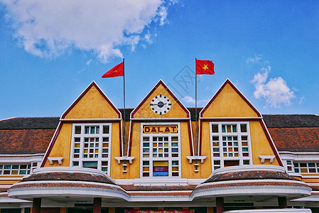 越南最美车站大叻旧火车站图片