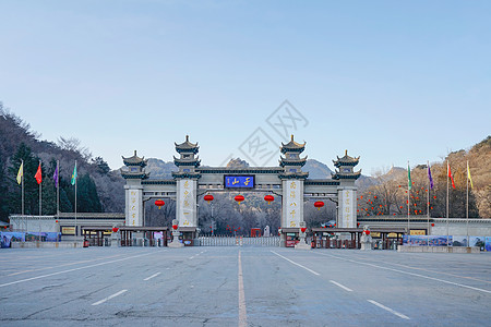 华表矢量图鞍山千山自然风景区背景