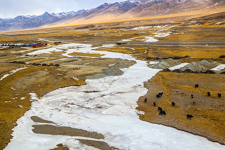 冬季西藏那曲高原风光图片