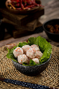 火锅食材虾丸丸子图片