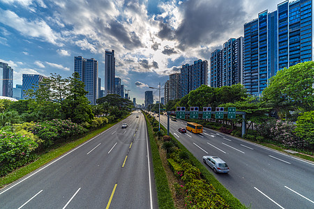 深圳福田深圳城市交通背景