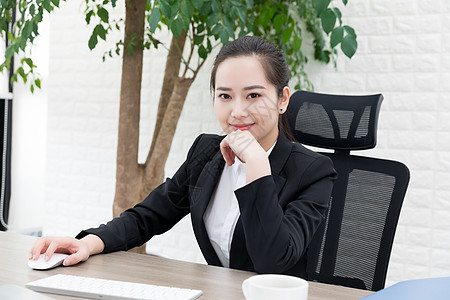 商务女性职场办公形象图片素材