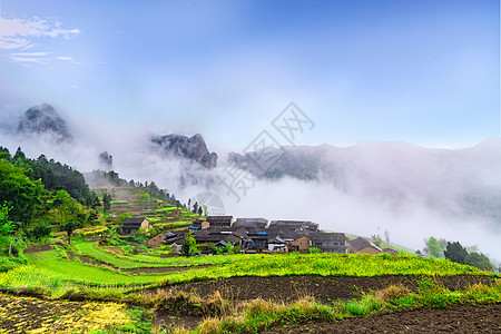 浙江风光浙江仙居风光背景