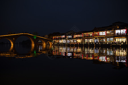 古镇夜景图片