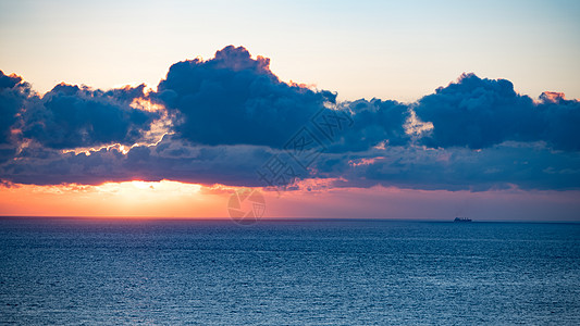 海边风景照地中海风景背景