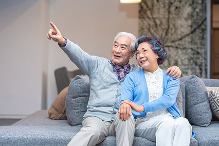 温泉老人老年夫妻幸福形象背景