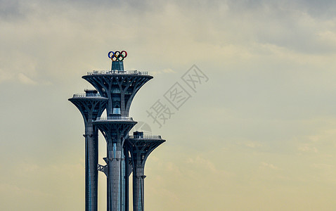 北京奥林匹克观光塔背景图片