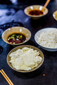 重庆豆花饭中餐咸豆花高清图片