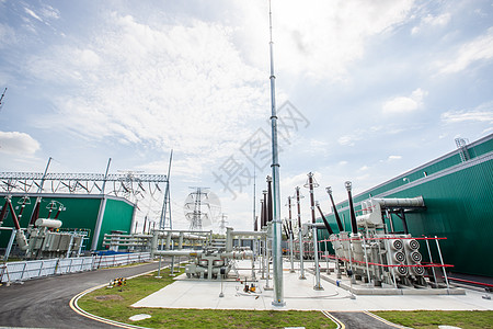 电力电网工厂背景图片